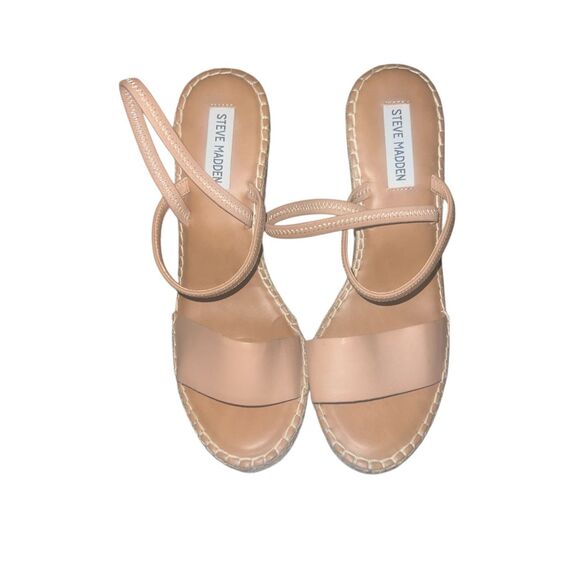 ✨Steve Madden Mckenzie Tan Espadrille Sz 9 Wedges✨ - Picture 6 of 11